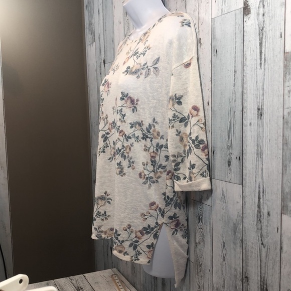 LC Lauren Conrad Runway Floral Tie Bow Top Small - Picture 2 of 10